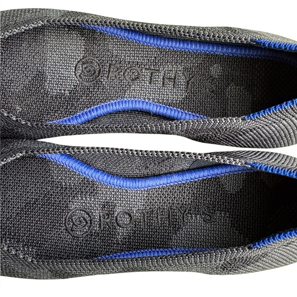 Rothy’s The Point Camo Flats Gray and Black 5 NWOT - Picture 6 of 9